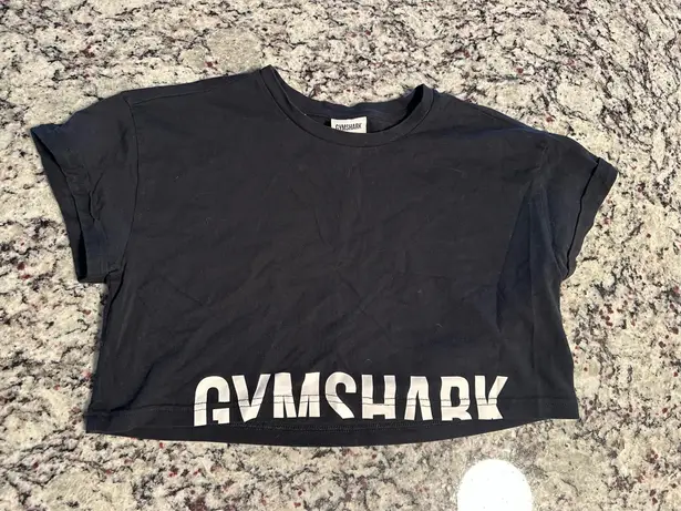 Gymshark  Black Crop Tee - Image 1