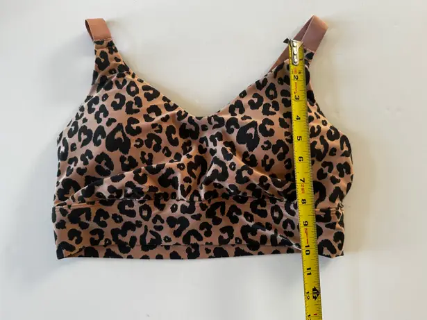 Aerie OFFLINE By  Leopard Jacquard Longline Sports Bra Sz XL