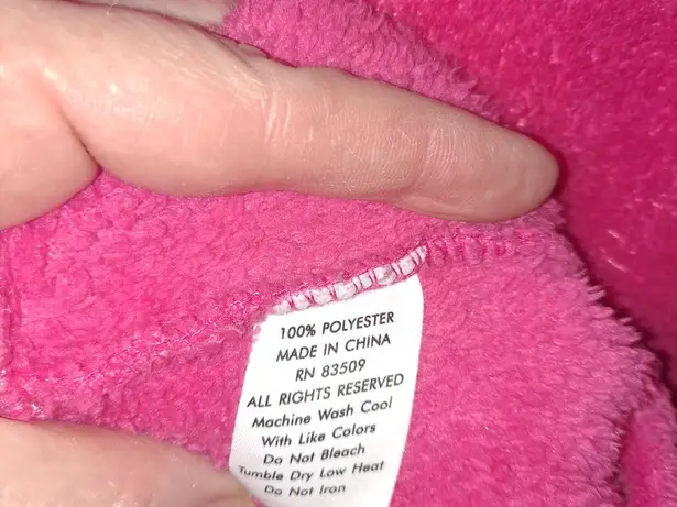 Coeur D'Alene Fleece V Neck Long‎ Sleeve Shirt Size XL Pink