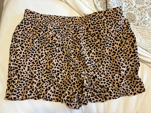 Apt. 9 Leopard Print Pull On Shorts