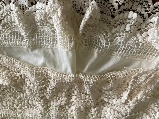 White Lace Shorts Size L