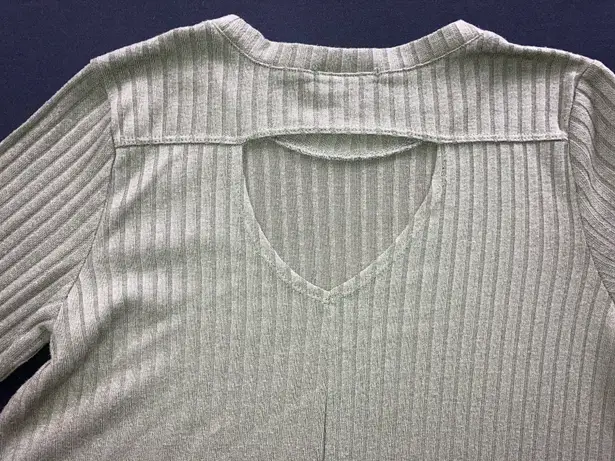 Awake Ribbed Blouse With Back Cutout Small