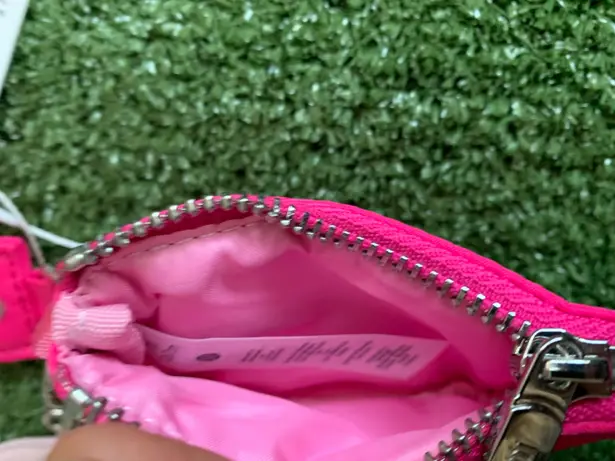 Hot pink dual pouch wristlet lily lemon - Image 5