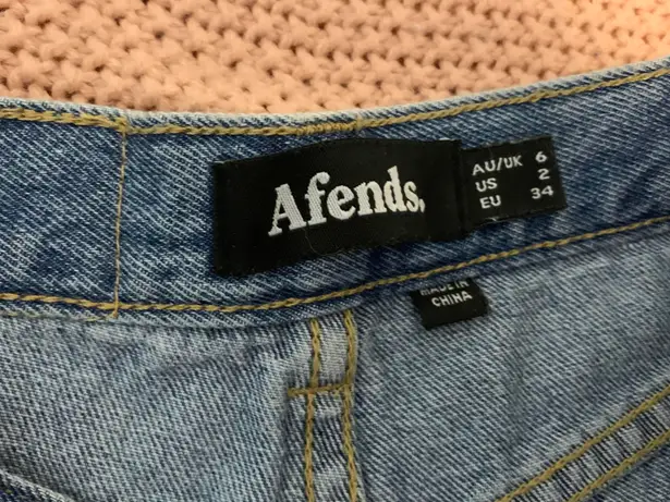 Afends Denim Shorts Size 23
