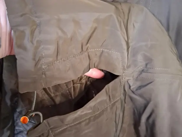 Michael Kors Green Coat with Pull out Hood and Lots of Pockets Size XL