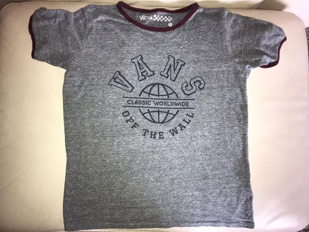 Vans Grey With Maroon Trim Tee