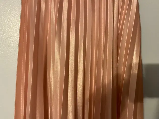 Blush Pink Floral Maxi Gown Dress Prom Size XS