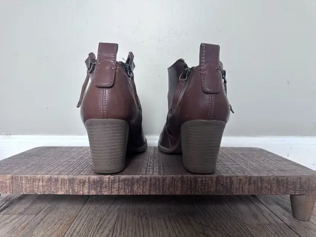 DV by Dolce Vit Target Dolce Vita Ankle Booties with Zipper SZ 10 Jameson Double Zip Brown Boots - Image 5