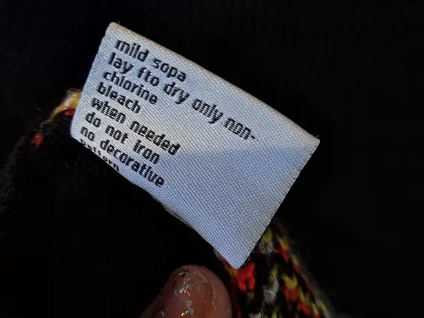 Christmas Vest With Snowman, Penguin, Reindeer, Santa and Others Size Large Black