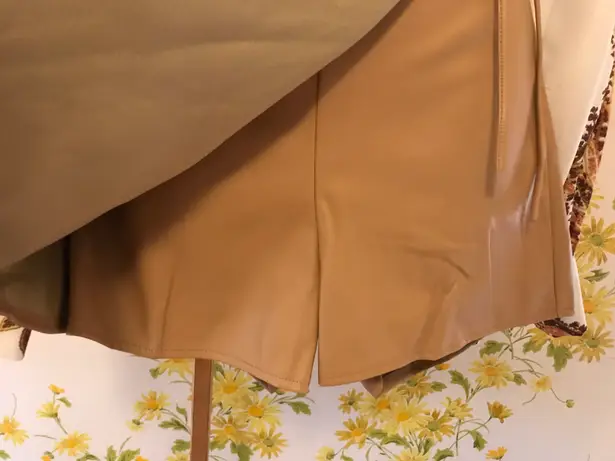 Hesperus High waist faux leather wrap skort size M