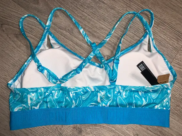 PINK - Victoria's Secret new Victoria’s Secret pink sports bra blue/white 