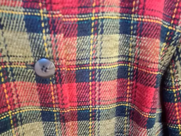 Sag Harbor Tan and Red Plaid Button up‎ Size 6P