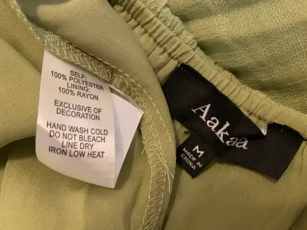 Aakaa strapless ruffled tiered dress size M