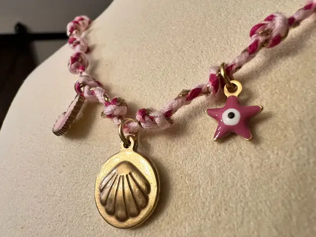 Handmade Vintage Boho Knotting Rope Chain Necklace Starfish Sun Conch Shell Necklace Charm Pearl Pendant Necklace Jewelry