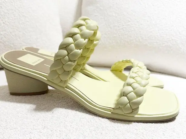 NEW Dolce Vita Ronin Sandals Pastel Yellow Braided Straps
Square Toe sz 12