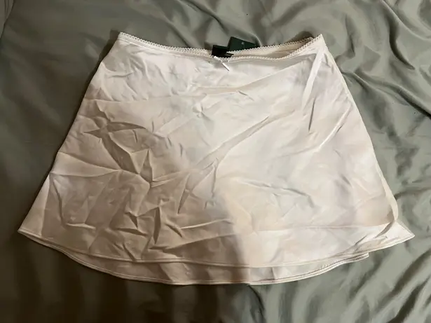 Wild Fable  Satin white mini skirt XS