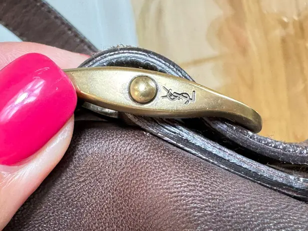 Saint Laurent Rare Authentic Yves Cloth Handbag