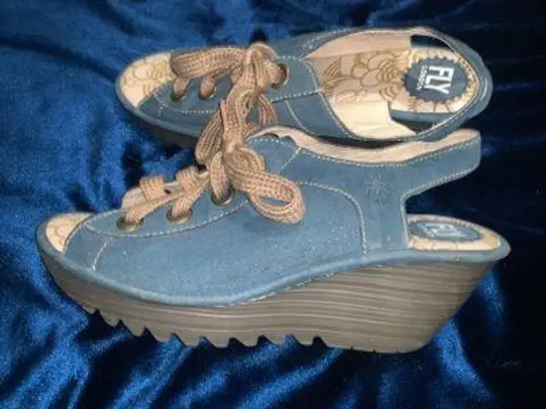 Fly London Lace Up Heels