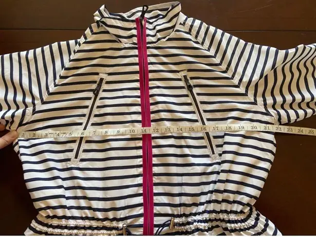 Ralph Lauren  Active New Striped Navy, Pink & White Windbreaker Nautical  Size XL