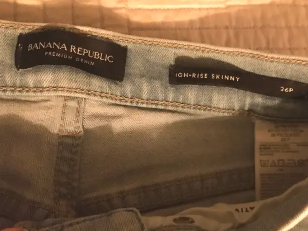 Banana Republic High Rise Light Wash Jeans