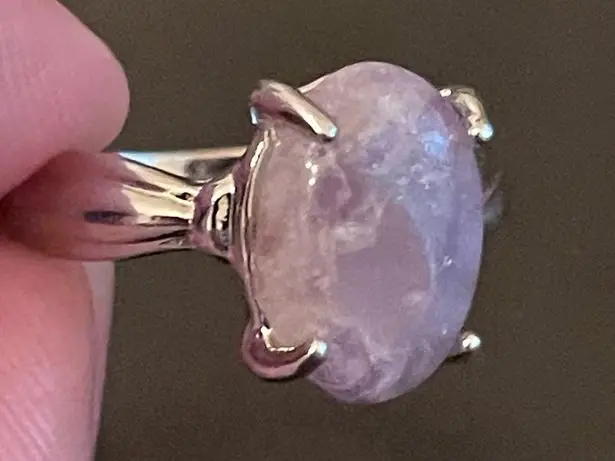 Amethyst Purple S925 silver women ring size 8.5