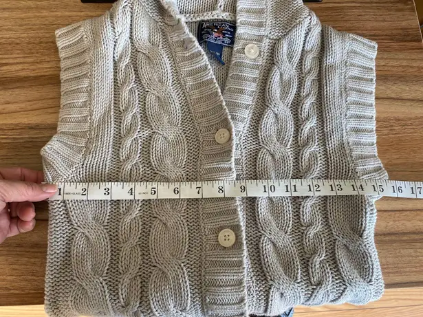 American Eagle Hooded Knit Sleeveless Sweater Vest