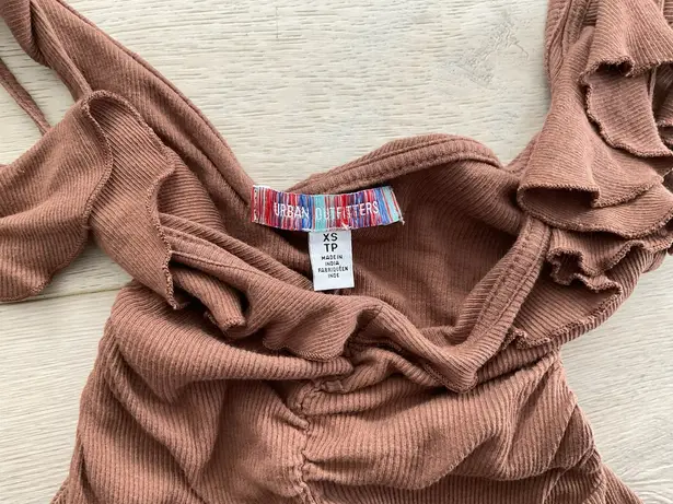 Urban Outfitters Brown Cropped Tank