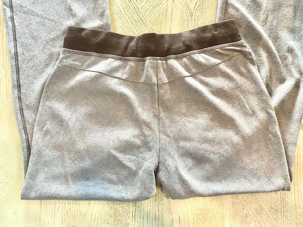 Columbia Like new  Omni-Wick bootcut taupe and chocolate brown sweatpants. Sz M