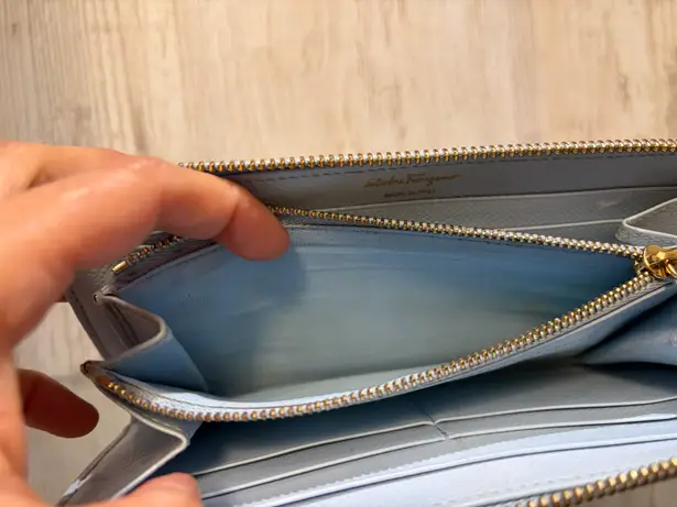 Salvatore Ferragamo Baby blue wallet