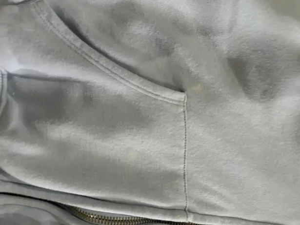 Divided light blue cropped hoodie