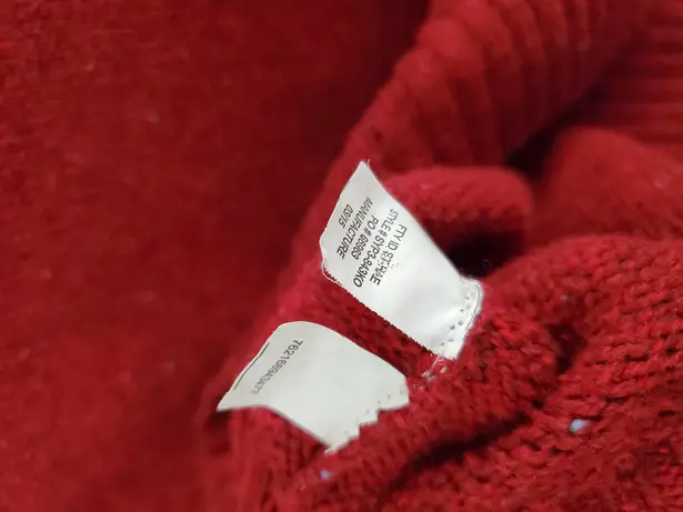 Urban Pipeline Size Small Red Long Sleeve Shawl Neck Knit Sweater