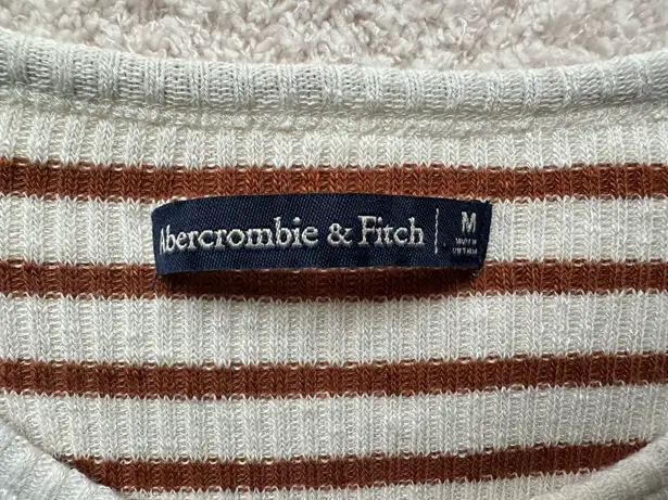 Abercrombie & Fitch Ribbed Long Sleeve Top