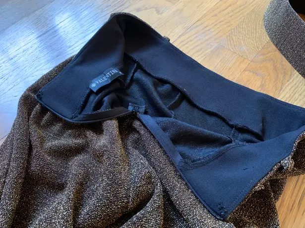 High waist belted shimmer pants size M Size M