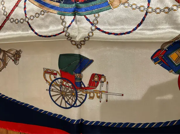Vintage Regal Carriage&Horse EQUESTRIAN oversized square Silk Scarf 35/35
