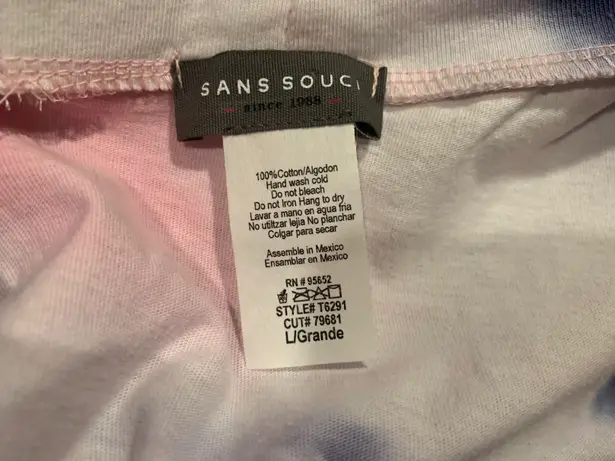 Sans Souci Sleeveless Shoulder Pads T Shirt Size l