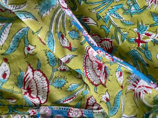 Shobitam 6M Flare Lime Green & Ferozi Angrakha Anarkali Dress Multiple Size XL