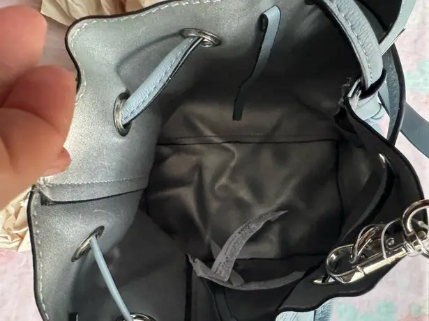 ZARA  power blue leather large convertible bucket bag (new)