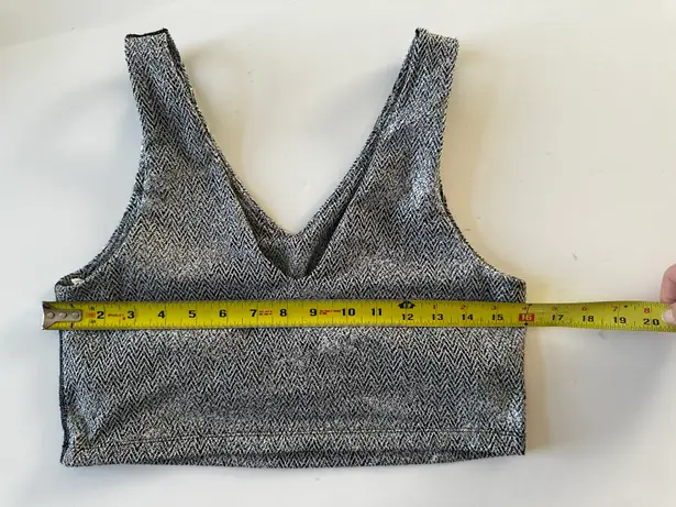 OFFLINE Herringbone Jacquard Longline Sports Bra sz L NWOT Gray Size L