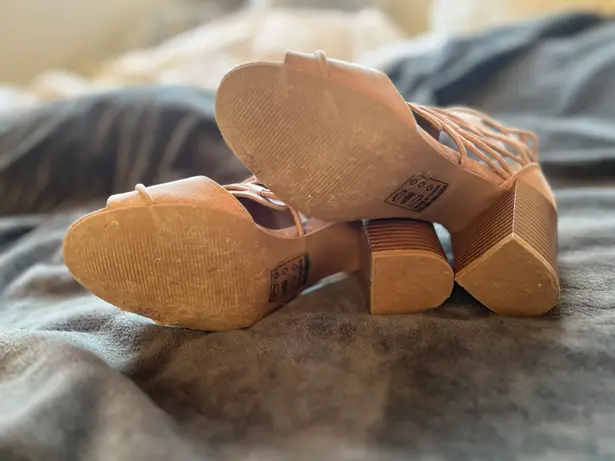 Qupid Taupe Wedges