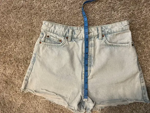 ZARA high waist Denim cut off jeans shorts