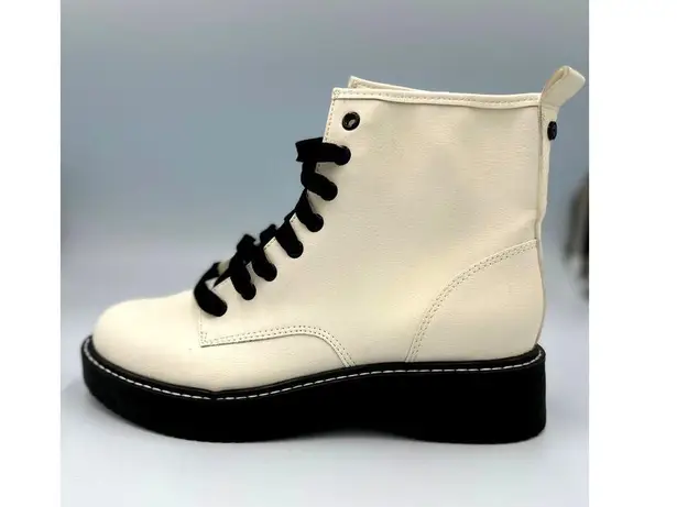 Madden NYC Moto Lace Up Nappa Booties