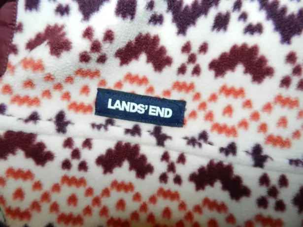 Lands' End  Women’s Heritage Fleece Snap Neck Pullover