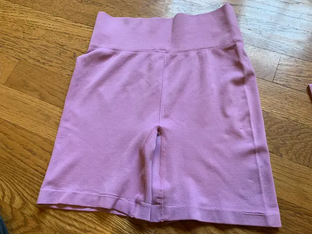 Seamless Crop Top & Biker Short Set size S