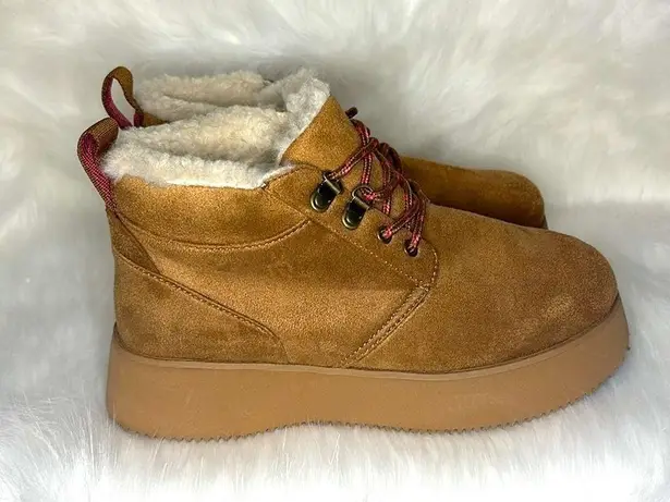 American Eagle  Seavees Baja Mulholland Platform Sherpa Lined Lace Up Boot