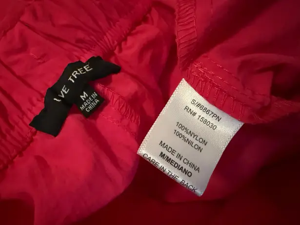 High waist parachute cargo pants in hot pink size M Size M