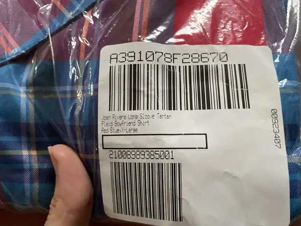 Joan Rivers Long Sleeve Tartan Plaid Boyfriend Shirt XL A391078 NWT QVC