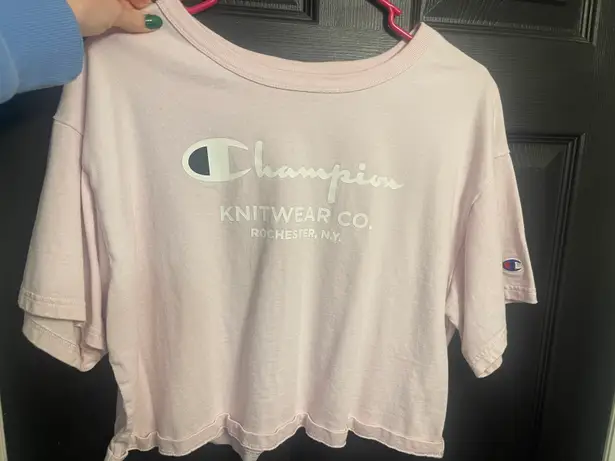 Champion Pink  Crop Tee