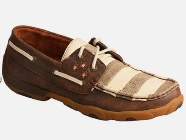 Twisted X Women's Stars & Stripes VFW Partriotic Driving Moccasins WDM0100 - 6.5
