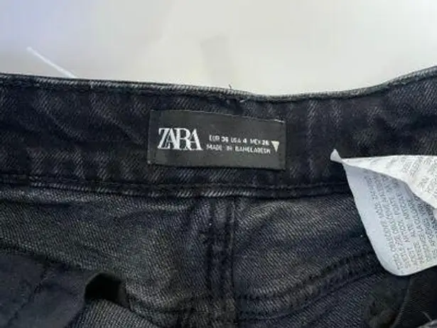 ZARA Jean Shorts Black Size 4