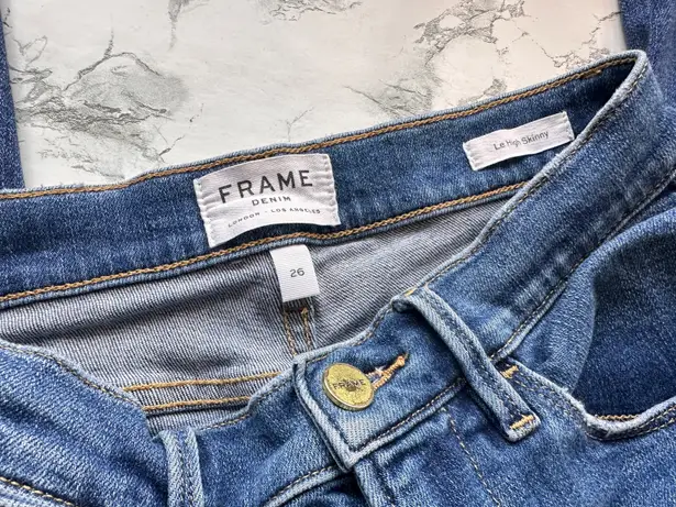 Frame Le High Skinny Ankle Jean In Clyde